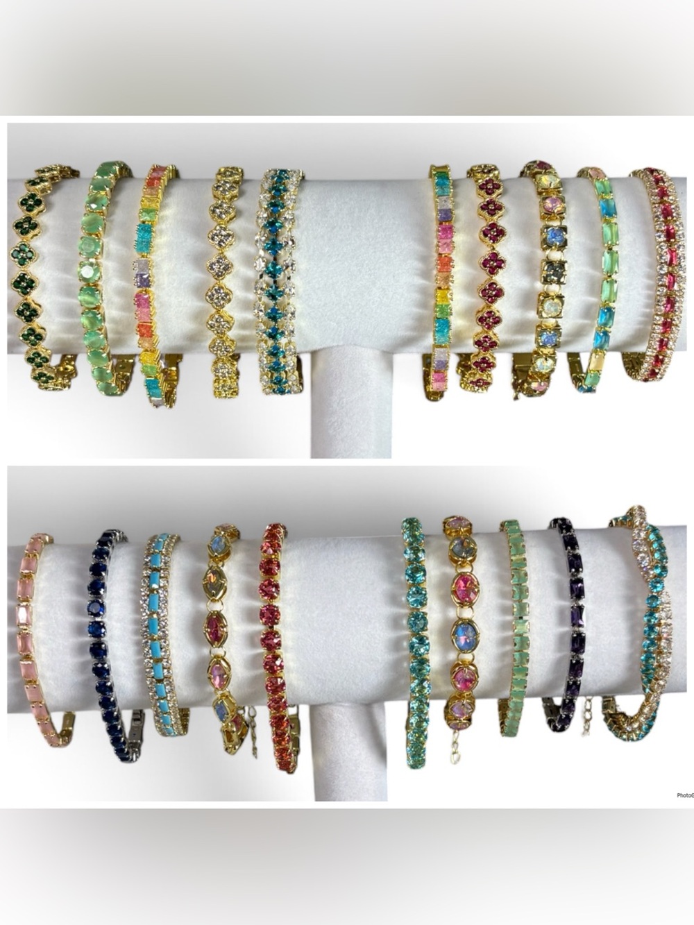 New multicolored gemstone gold filled bracelets. Various prices/your choice! 🩵